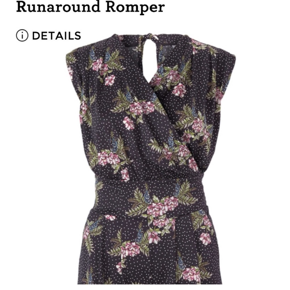 CAbi Black Floral Romper